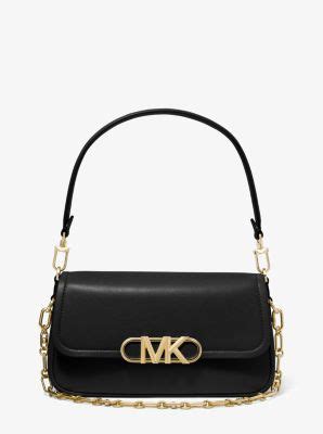 michael kors parker leather strap|parker medium leather shoulder bag.